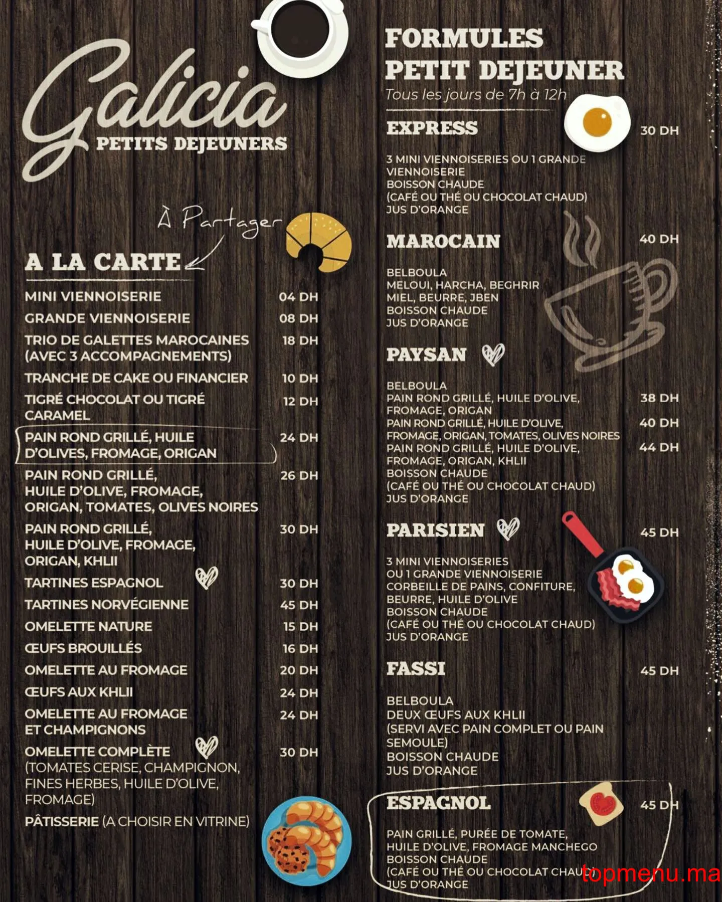 Galicia menu page 5