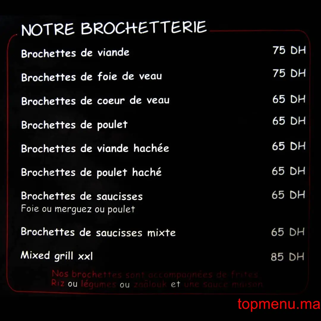 Grillade ADIL menu page 4