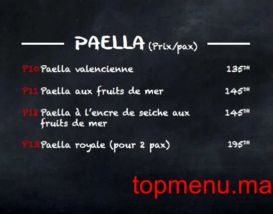 Tapeo menu page 6