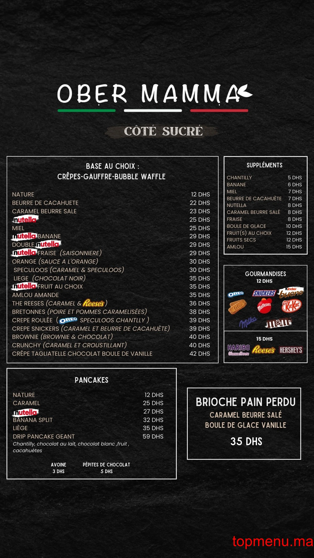 Ober Mamma menu page 4