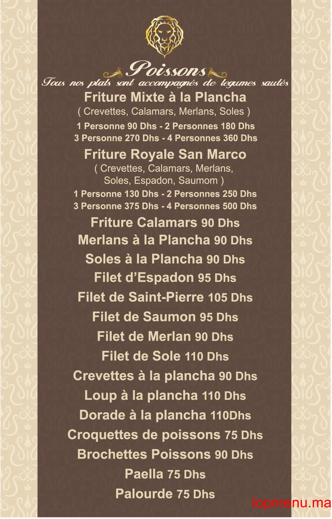 San Marco menu page 4