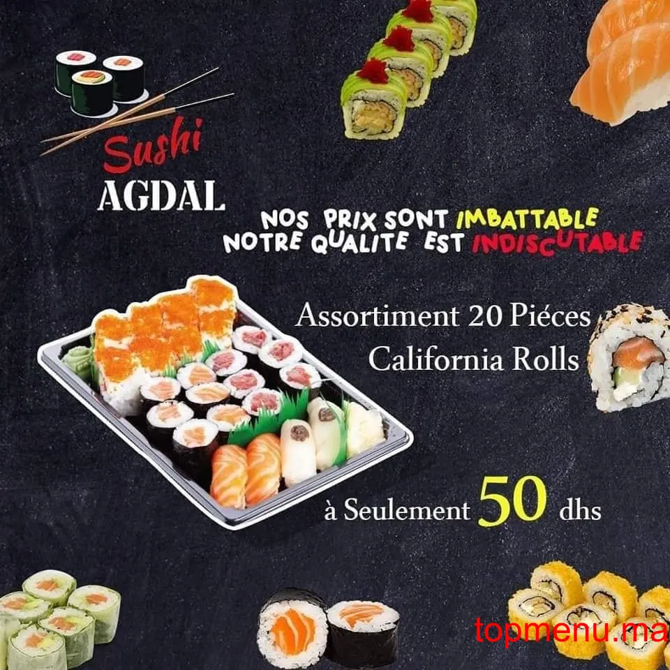 SUSHI AGDAL menu page 3