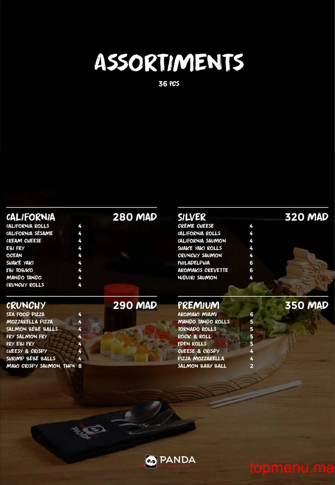 Panda menu page 18