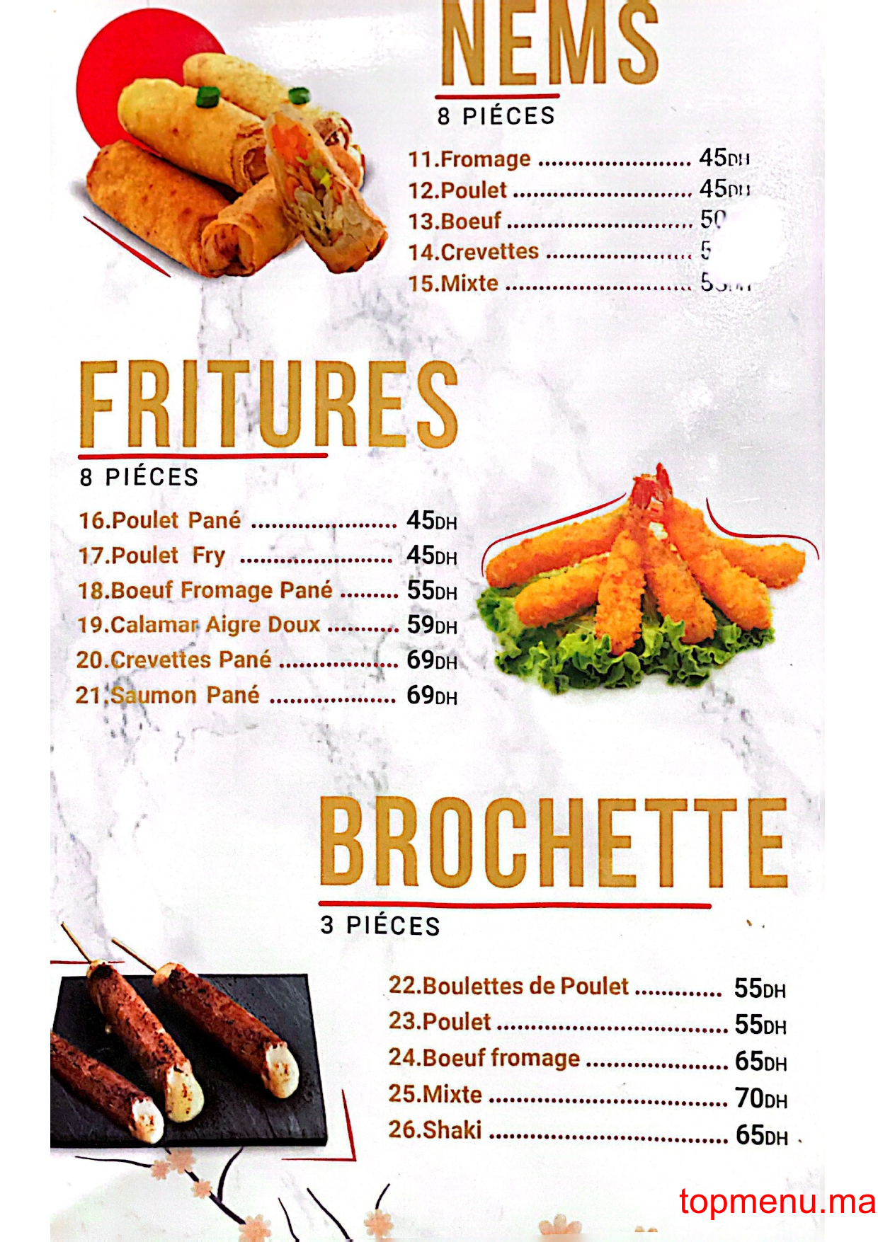 Maya sushi menu page 17