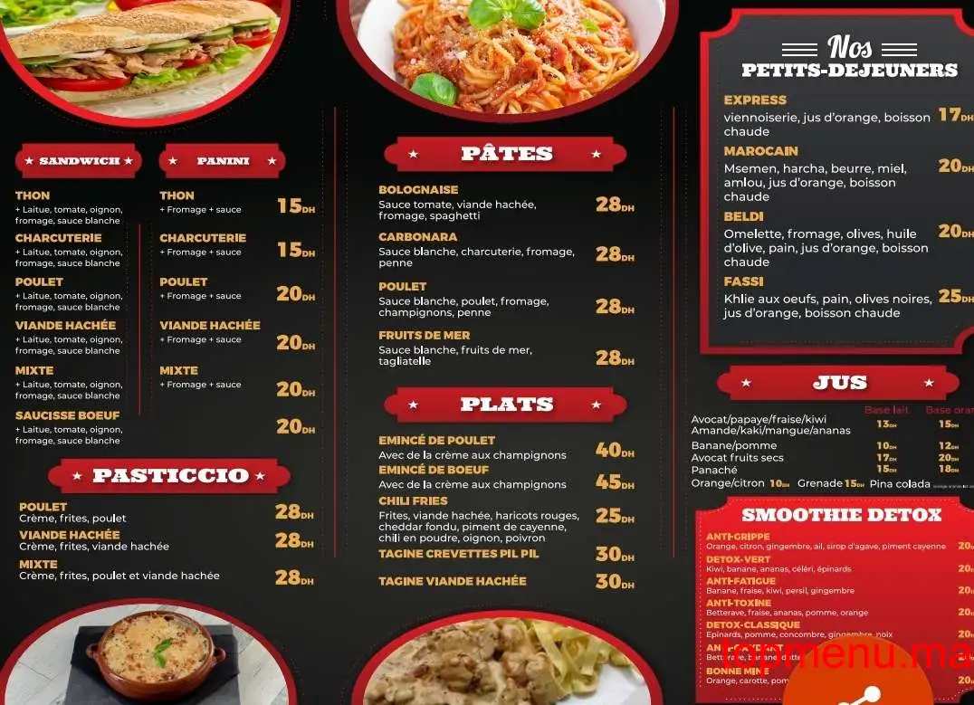 SaZa goût menu page 2