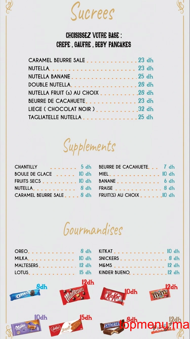 Mr Brunch menu page 2