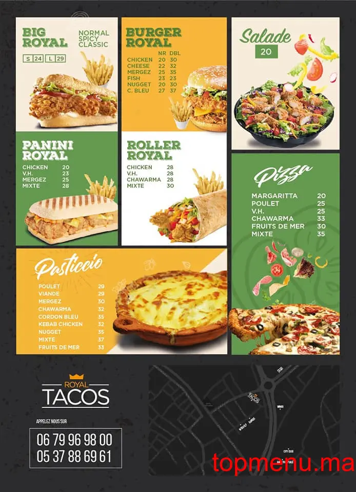 Royal Tacos menu page 2