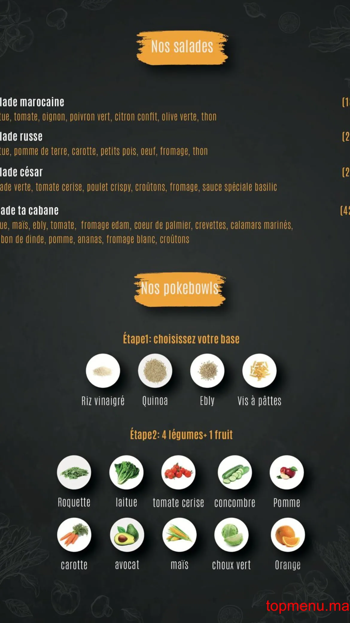 Ta Cabane menu page 5