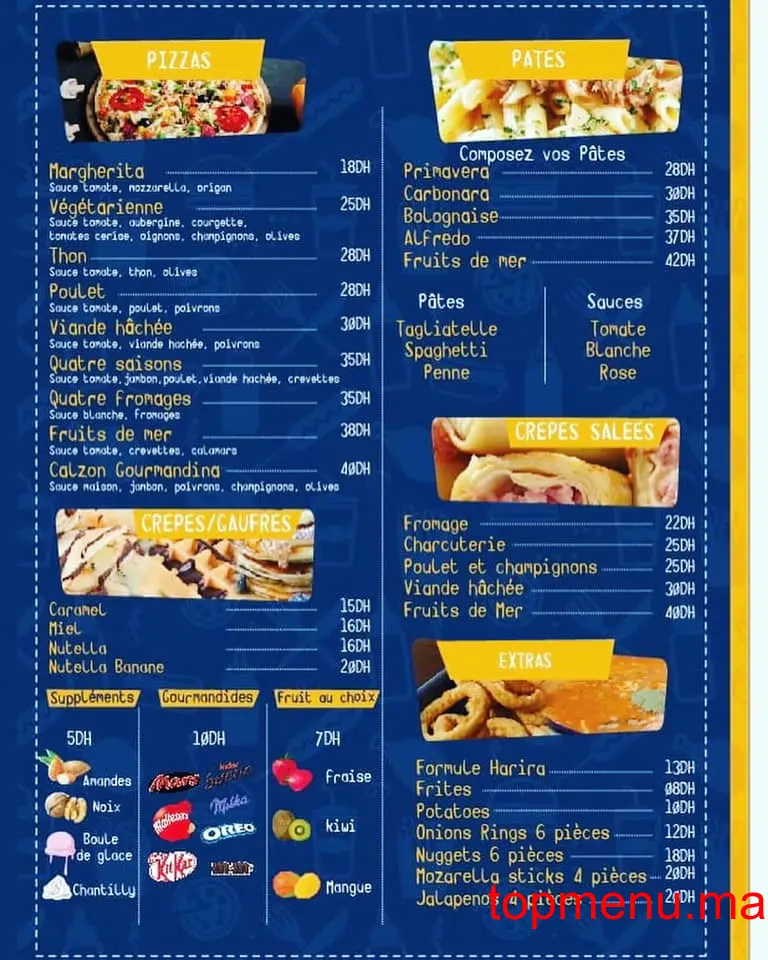 Gourmandina menu page 2