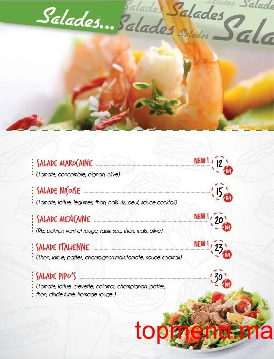 Pipo’S menu page 4