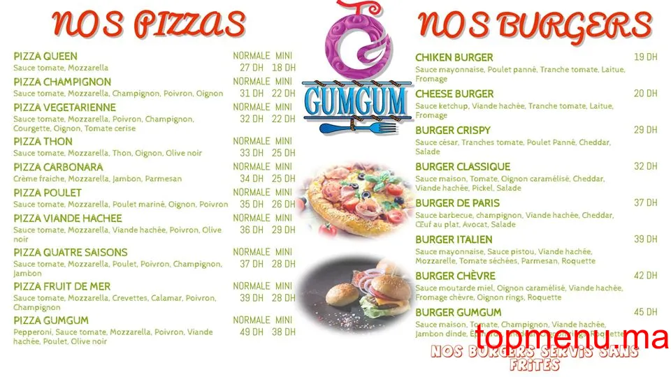 GumGum menu page 2