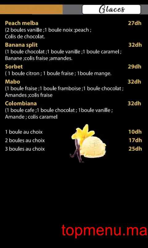 Colombiana Ice menu page 11