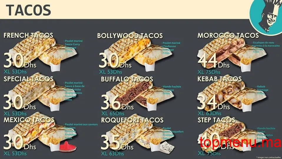 Step Burger menu page 3