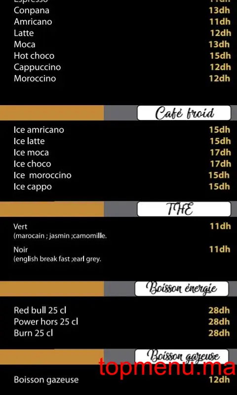 Colombiana Ice menu page 5