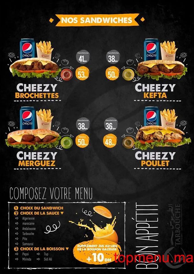 Tarbouche Grill & Juice menu page 4