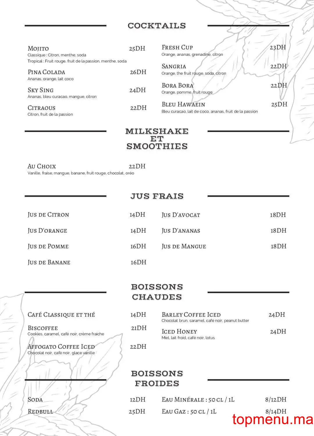 Restaurant la signature menu page 6