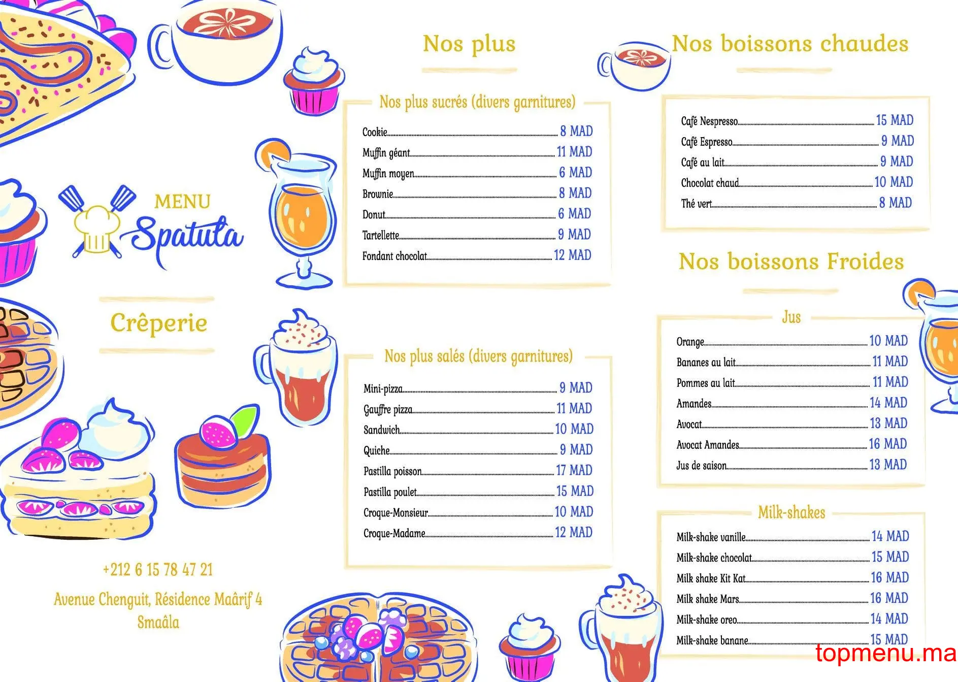 Spatula menu page 2