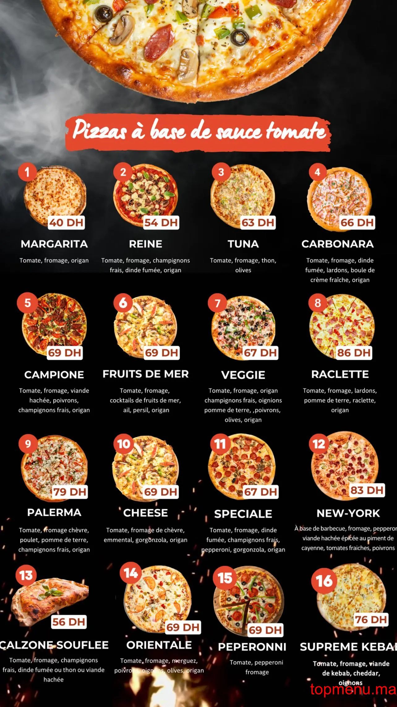 Family pizza menu page 3