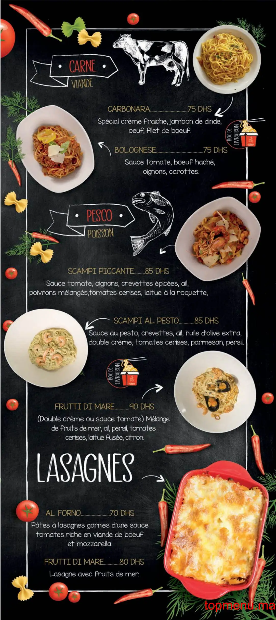 Vespano Food Place menu page 7