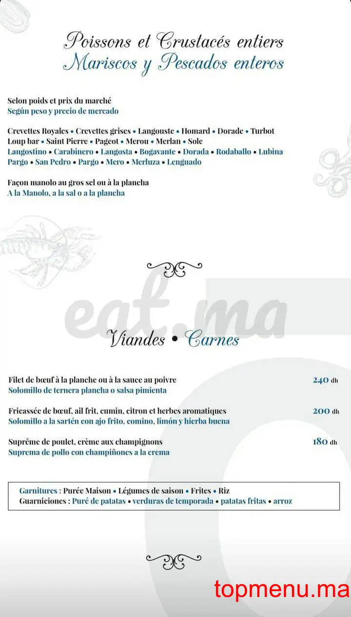 Côté Sud menu page 5