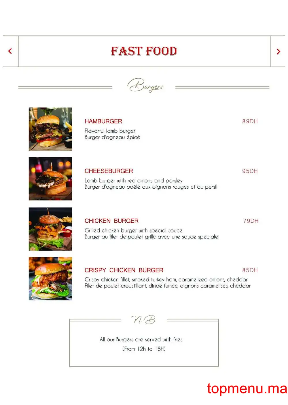 Beymen menu page 5