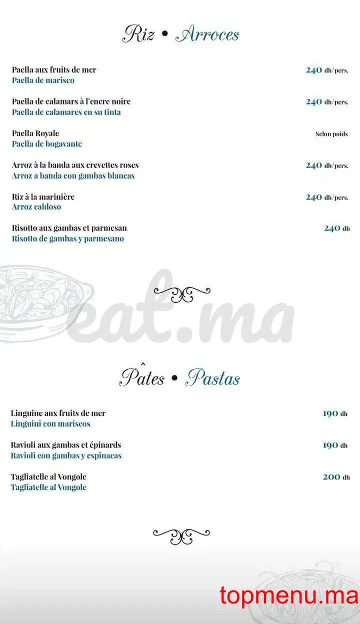 Côté Sud menu page 6