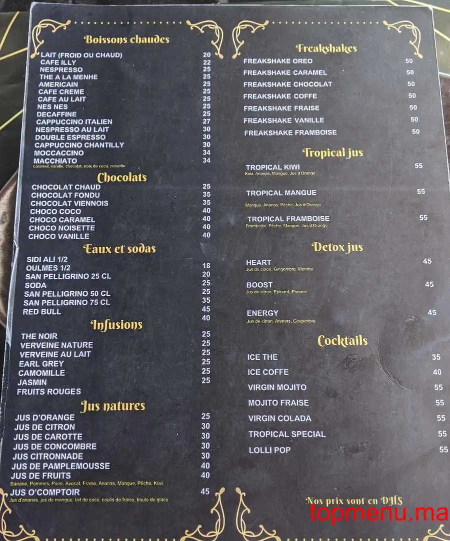 O’Comptoir Marina menu page 3