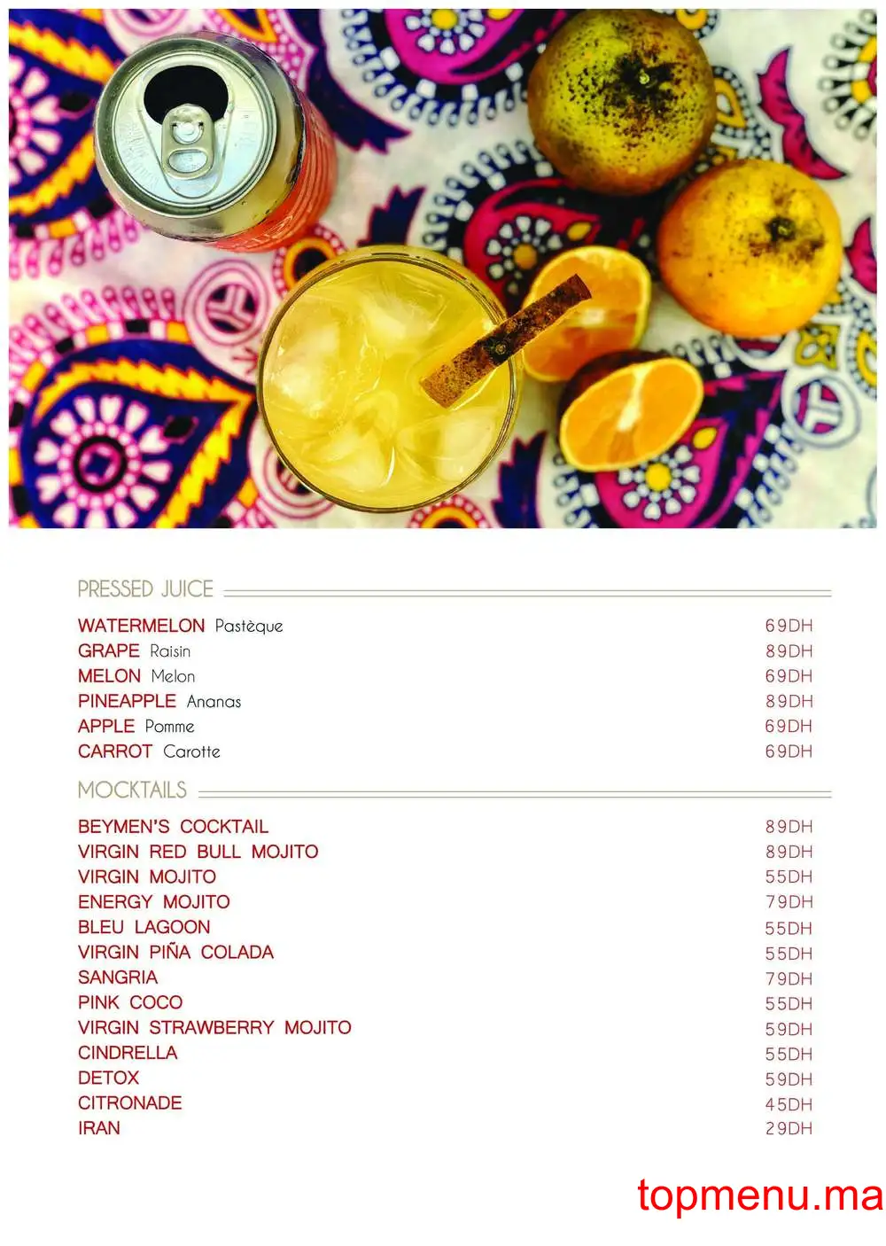 Beymen menu page 14