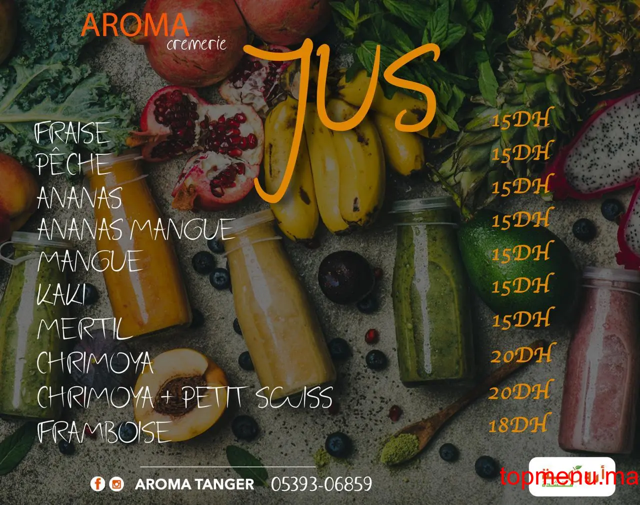 Aroma Tanger menu page 11