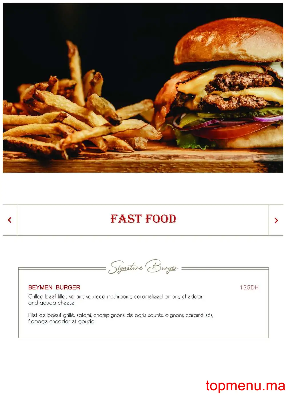 Beymen menu page 6