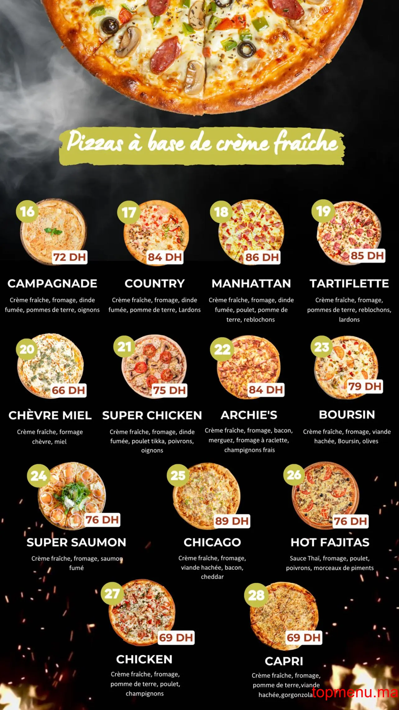 Family pizza menu page 2