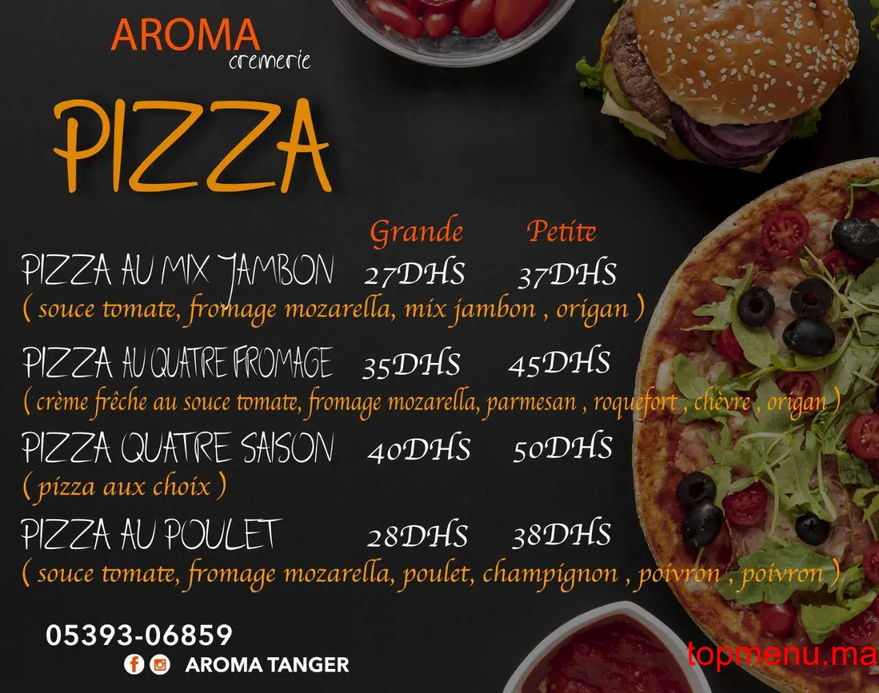 Aroma Tanger menu page 5