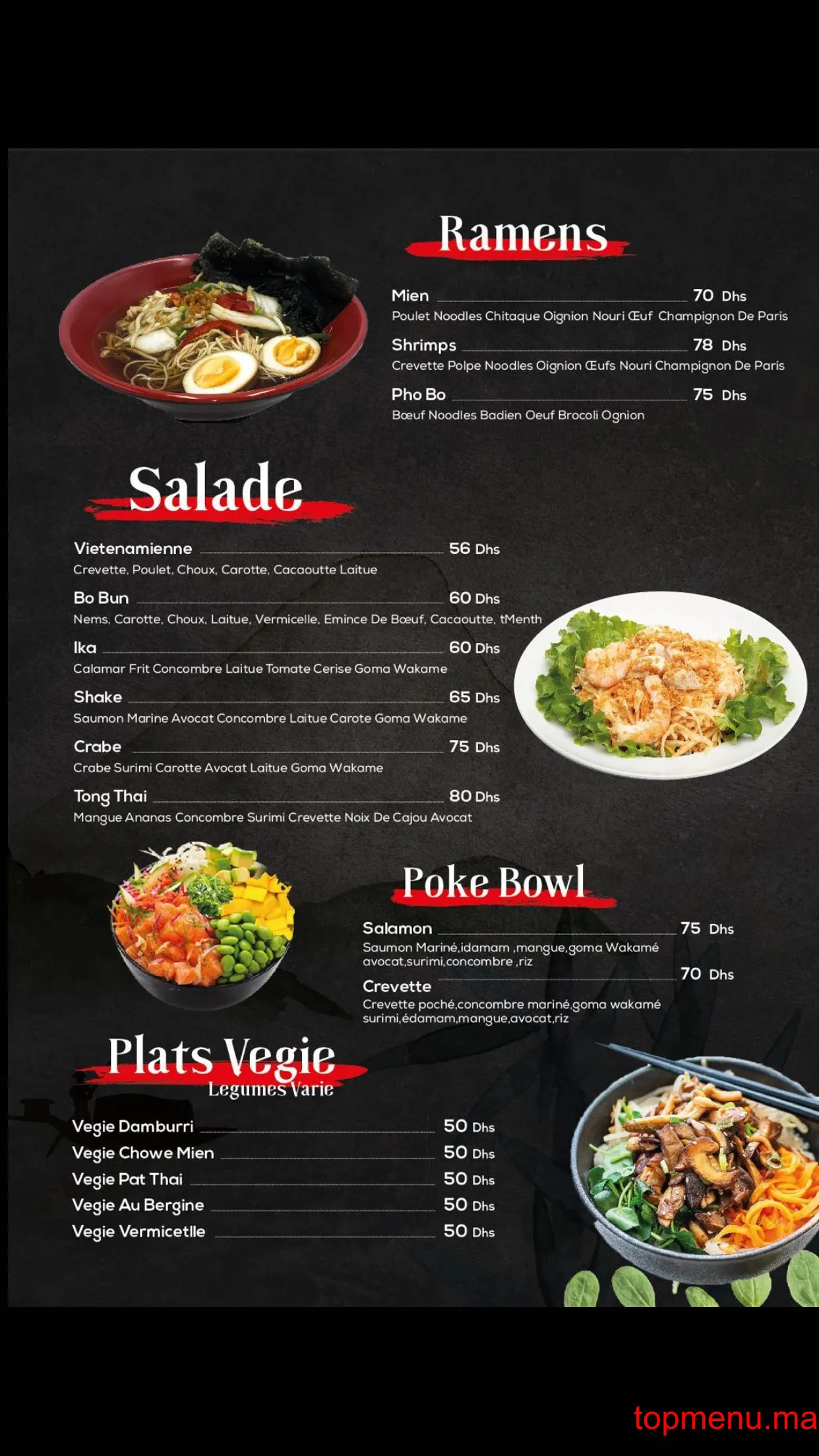 Tong Thai menu page 2