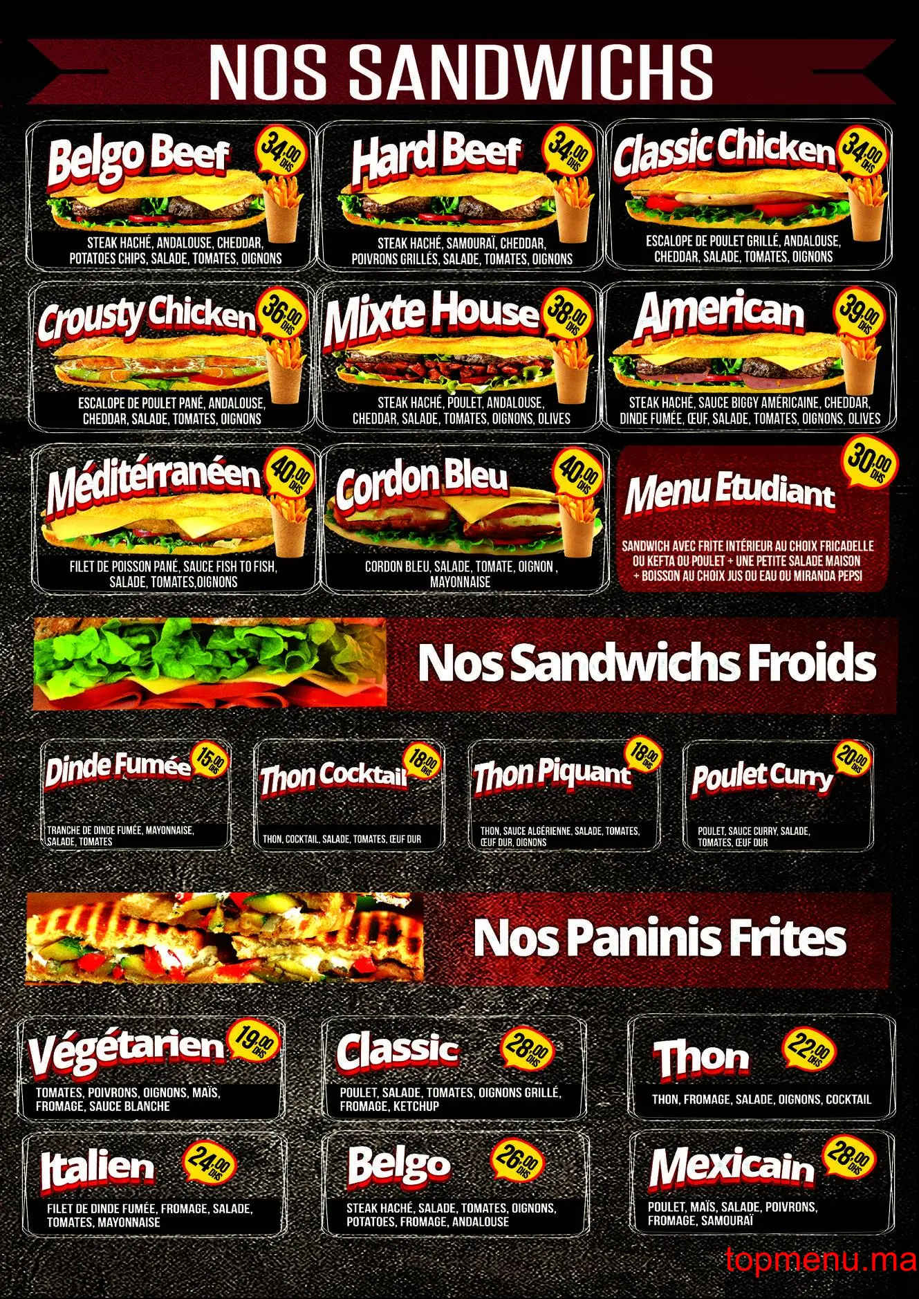 Belgo burger menu page 5