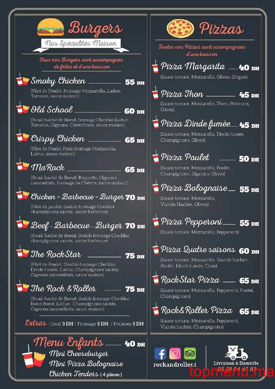 Rock & Roller menu page 2