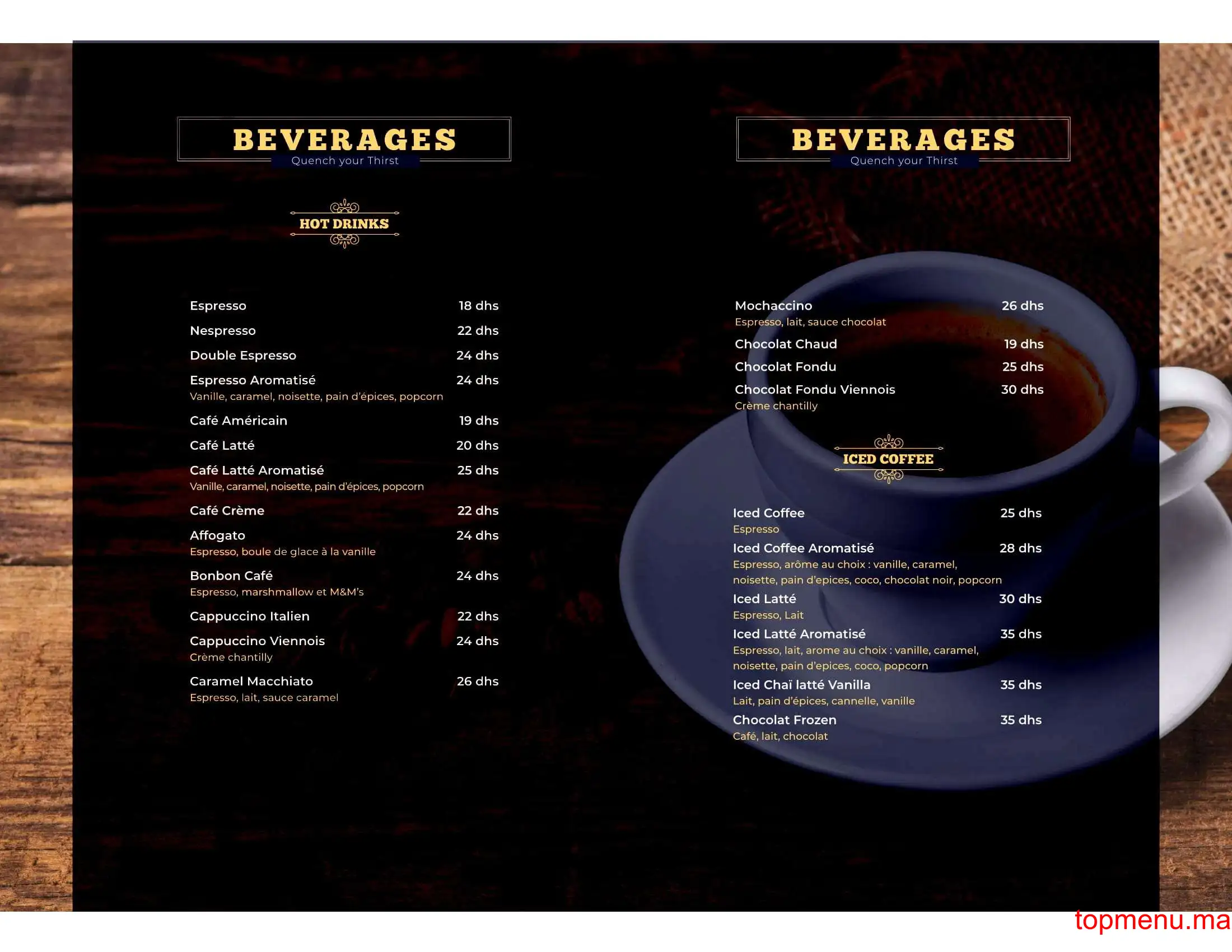 Ray’s San Francisco menu page 19