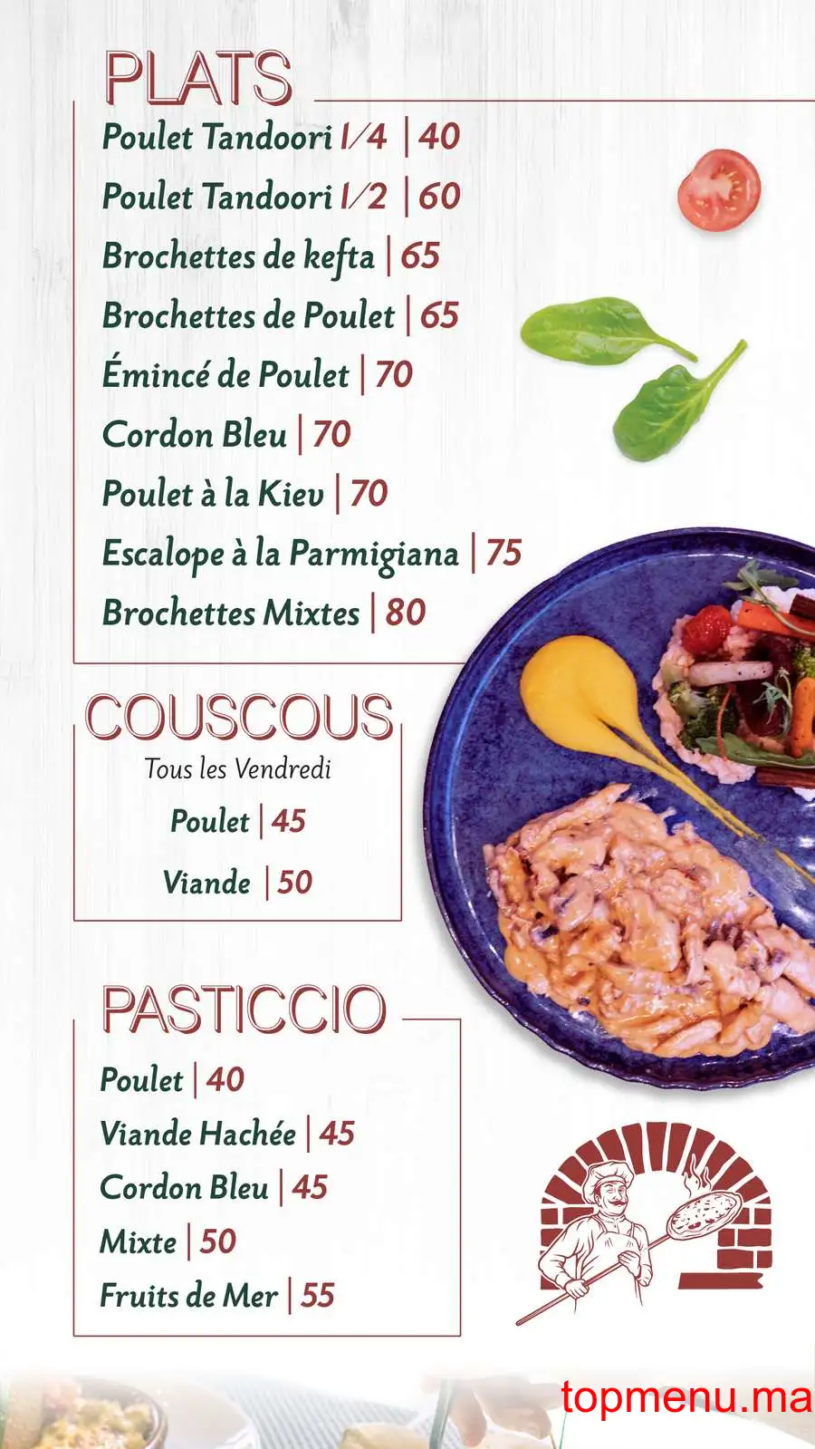 Antico Forno menu page 4