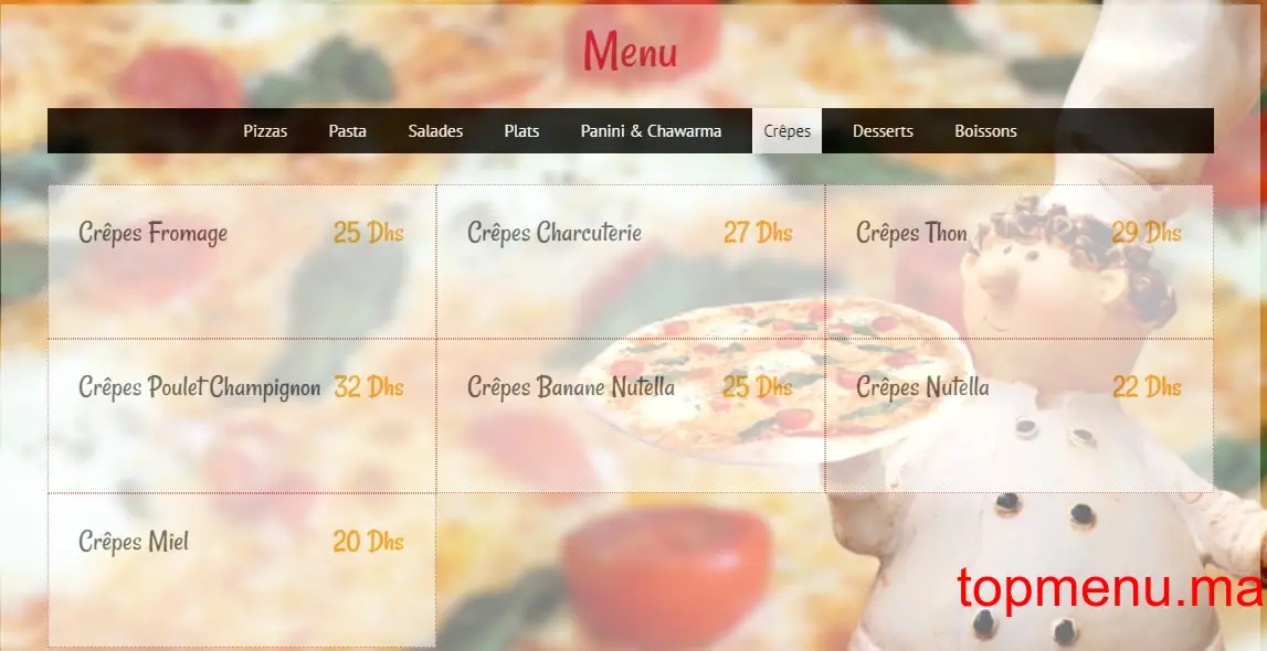 Mozzarino menu page 6