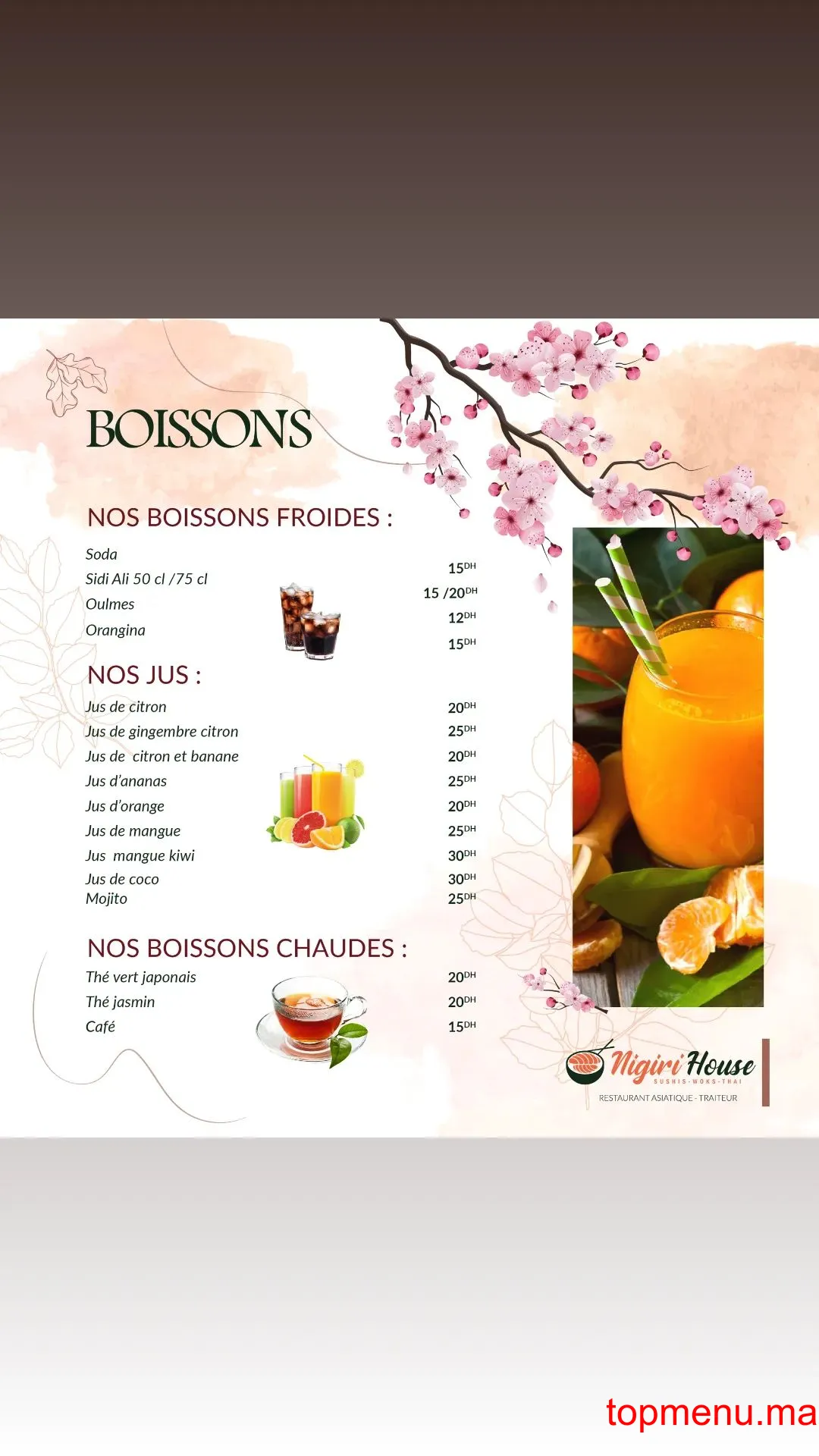 Nigiri House menu page 19