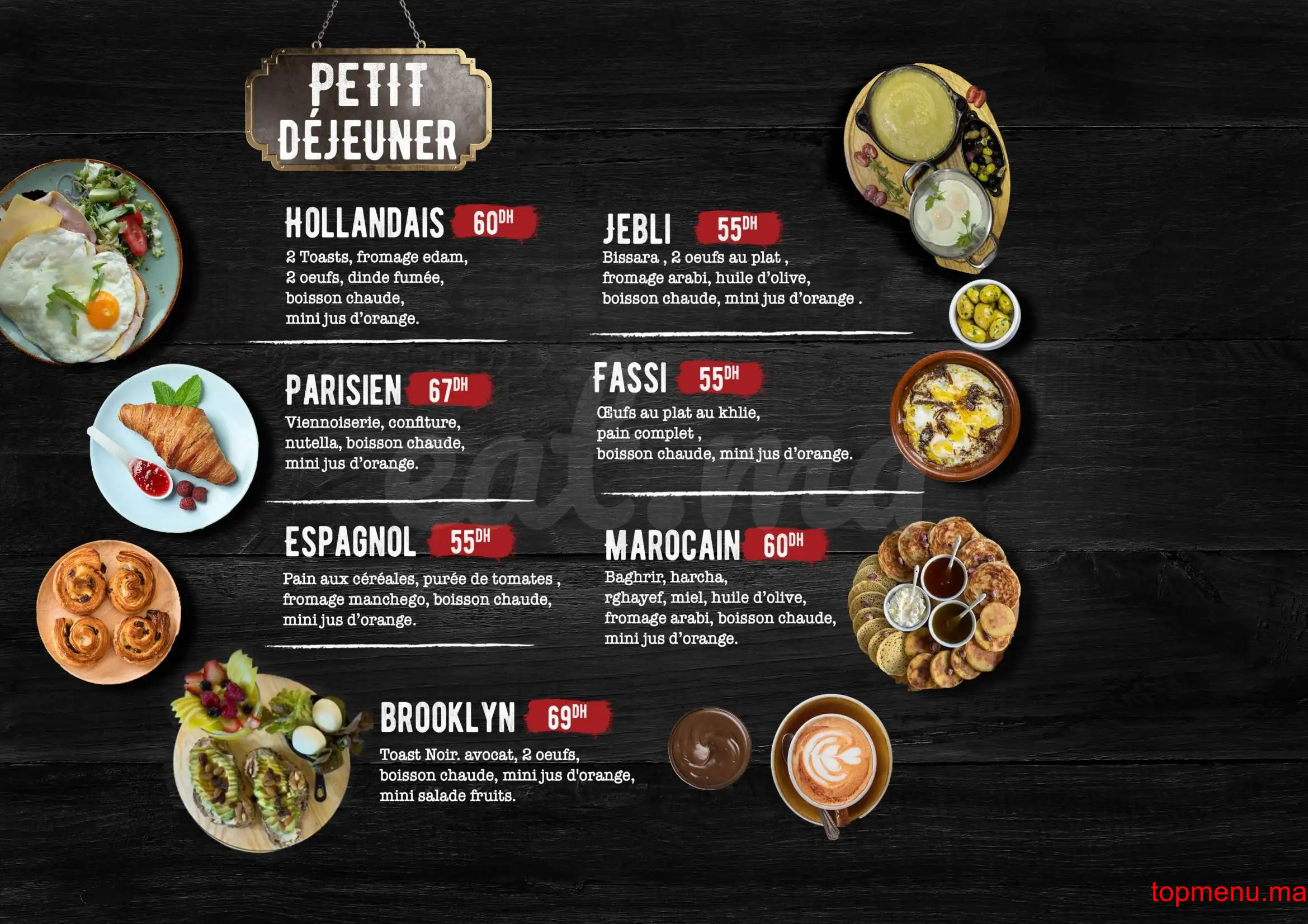 Brooklyn menu page 1