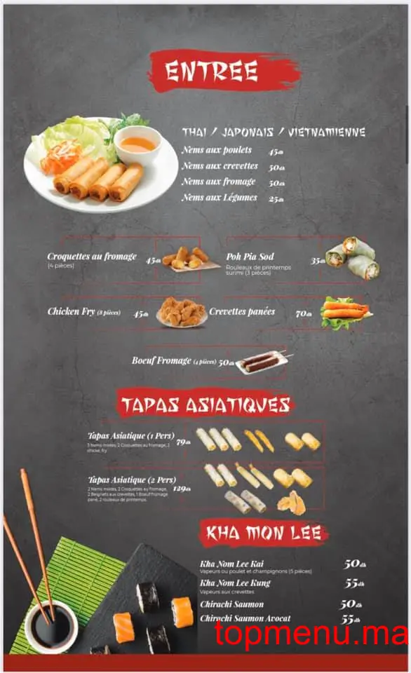 Casa Sushi menu page 1