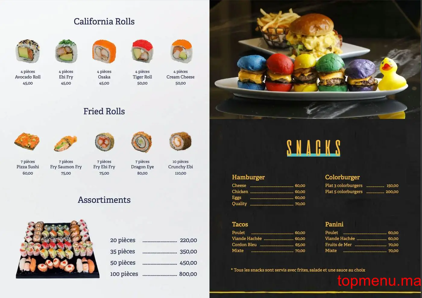 Amira Beach menu page 6