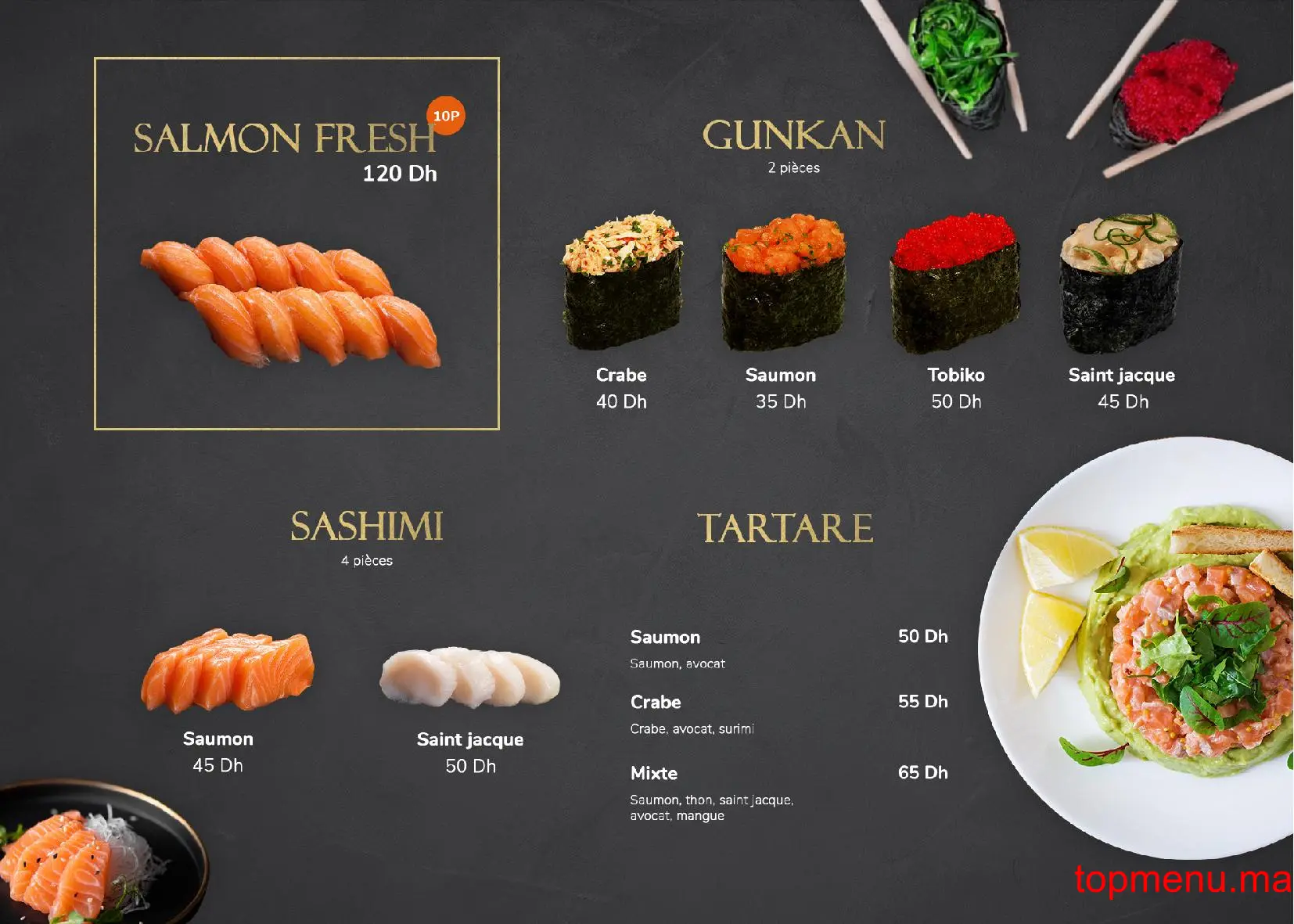 Soju Sushi menu page 9