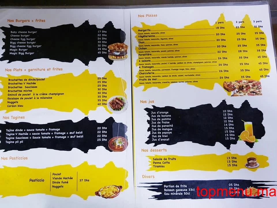 Cook Magic menu page 2