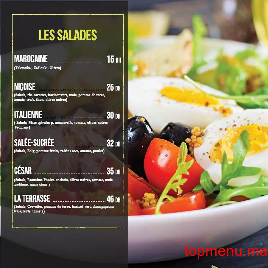 La terrasse verte menu page 3