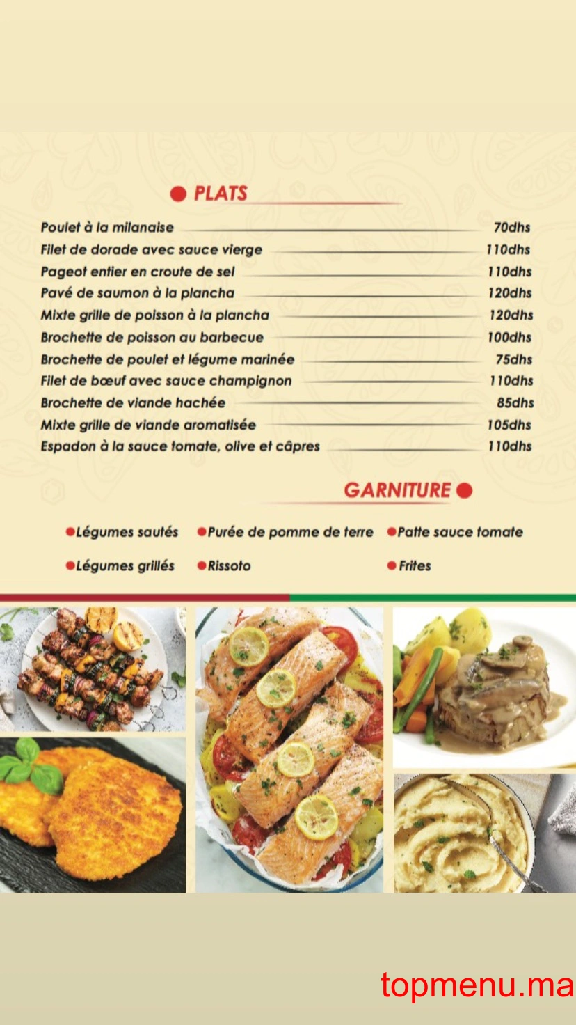 Gusto l’italien autrement menu page 5