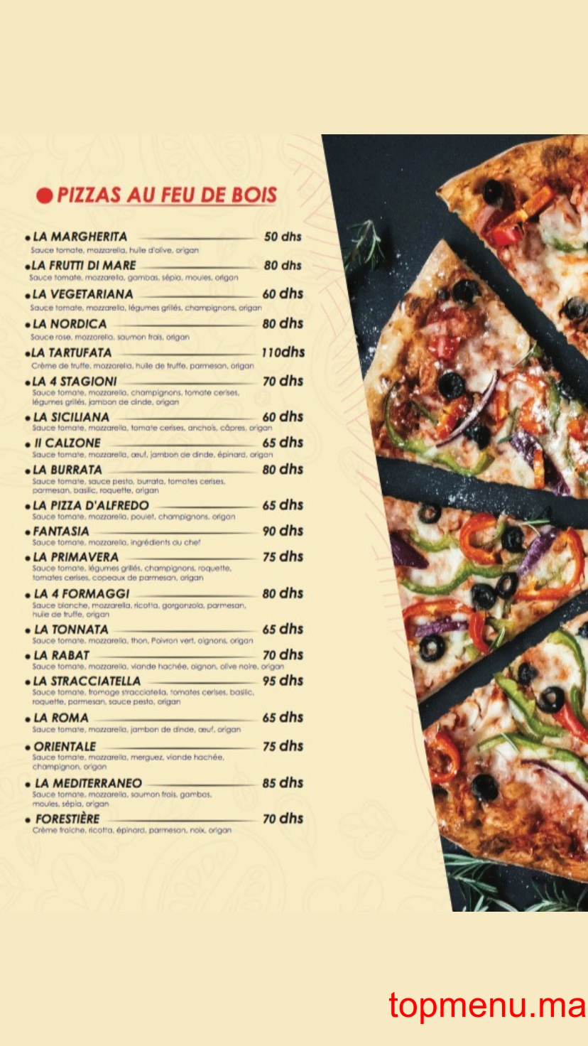 Gusto l’italien autrement menu page 3