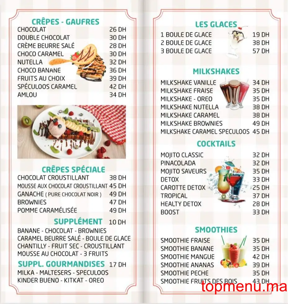 Ô Crêpes menu page 3